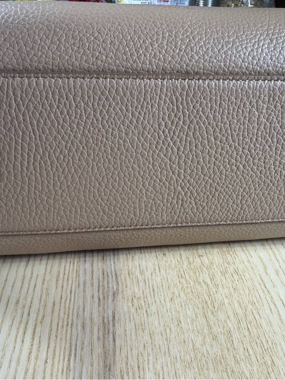 Cuyana Double Loop Cappuccino Pebbled Italian Leather Shoulder Bag Made in Italy - Picture 6 of 12